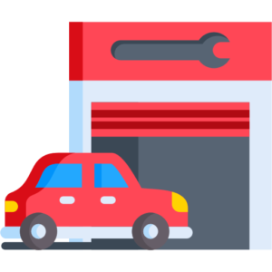 icon of a car being serviced